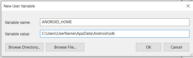 android studio sdk location not found