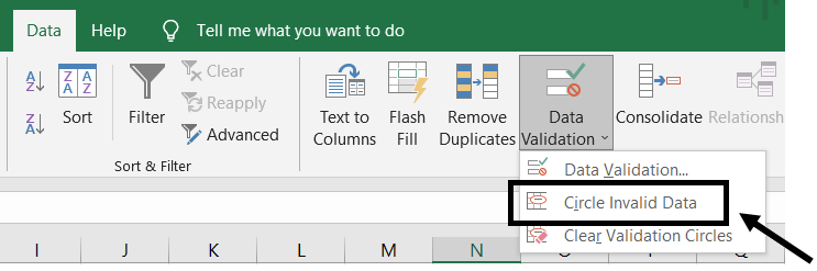 Display or hide circles around invalid data - Microsoft Support