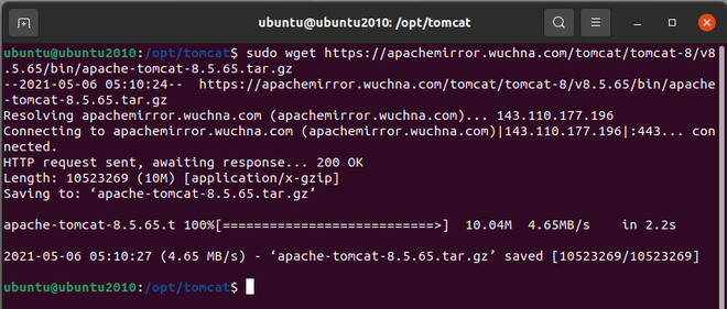 apache tomcat 8 service setup