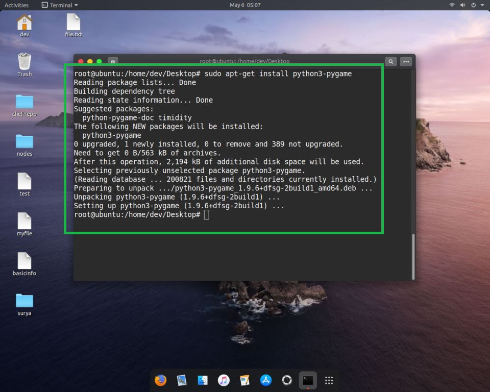 Install Pygame In Linux - Geeksforgeeks