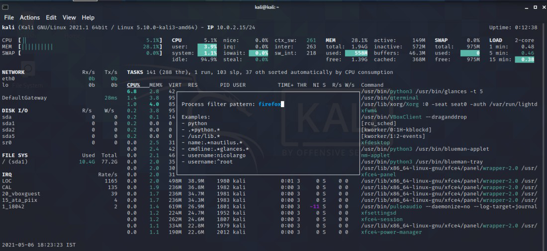 Use Glances to Monitor Remote Linux in Web Server Mode