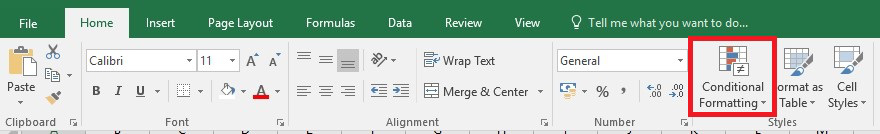 Select Conditional Formatting