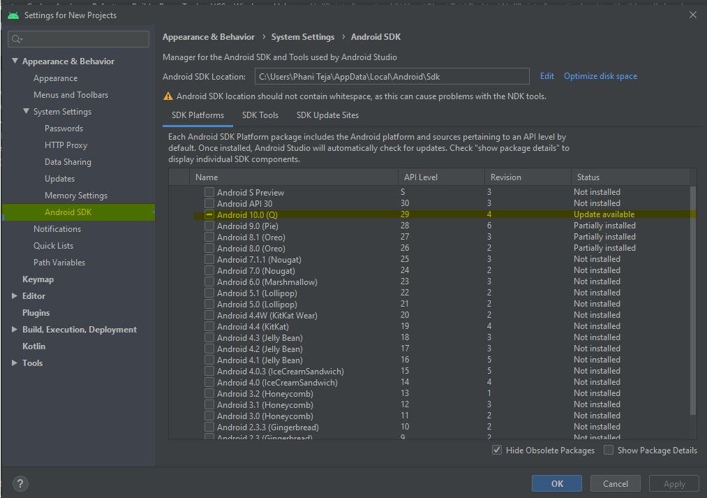 manually install gradle android studio