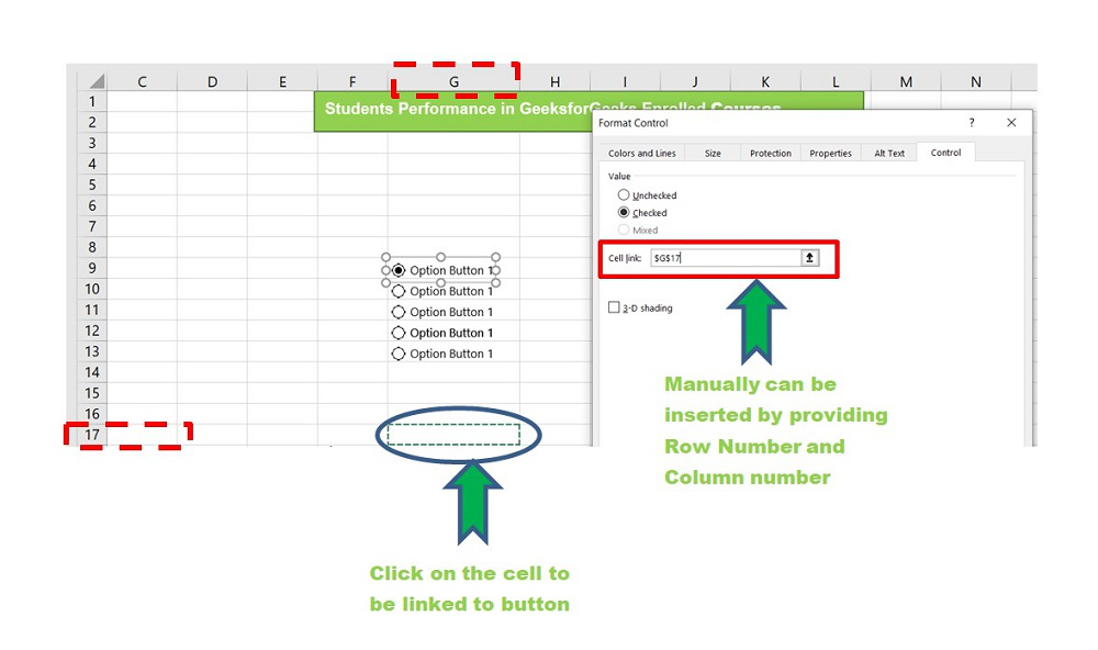 How To Delete All Radio Buttons In Excel