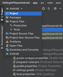 android studio gitignore files