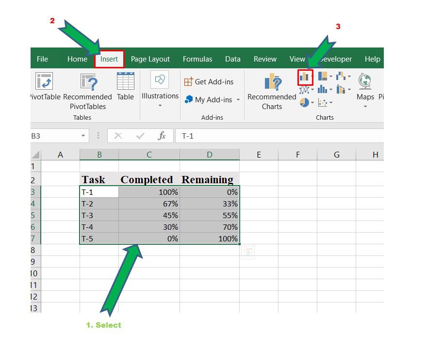 Horizontal Line In Excel Is Called