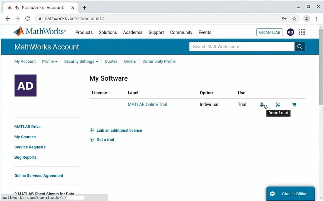 whereis the client license file for matlab on mac os