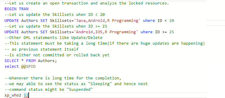 Sql- Lock Table - Geeksforgeeks