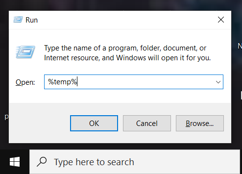 Windows temp outlet file cleaner