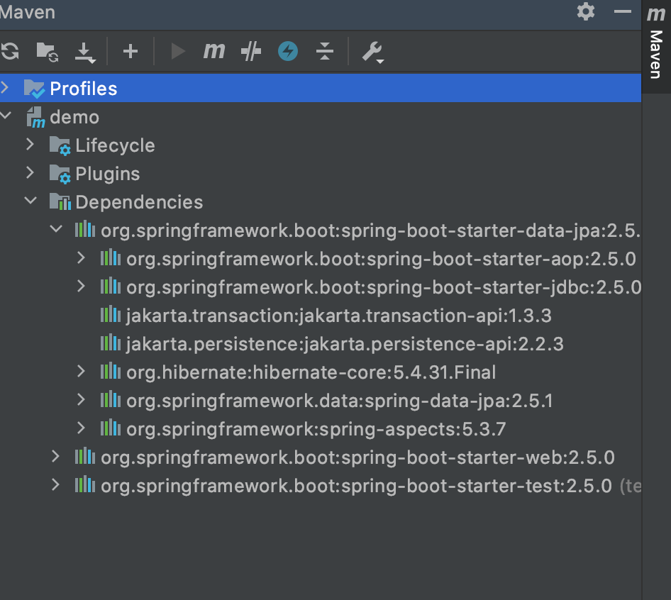 Versions maven plugin. Spring Boot Starter web. Spring Boot Starter data JPA. Spring Boot dependencies. Spring Boot Starter.