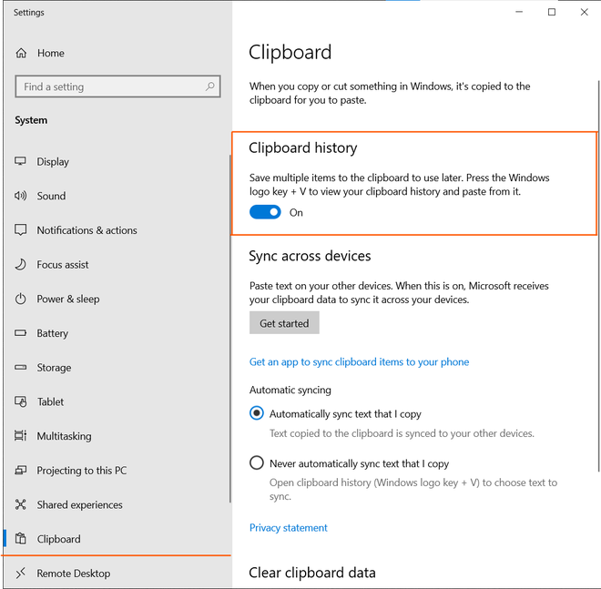 apple clipboard history