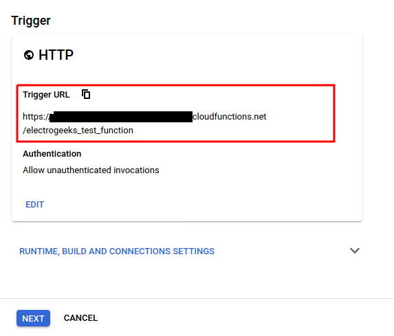 Google CLoud function as an ftp server