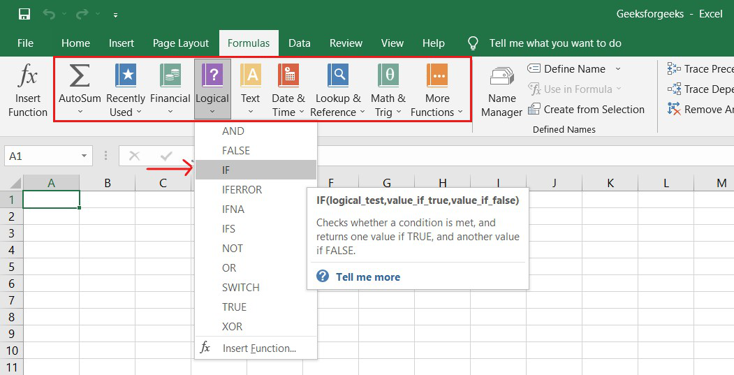 Basic Excel Formulas And Functions GeeksforGeeks