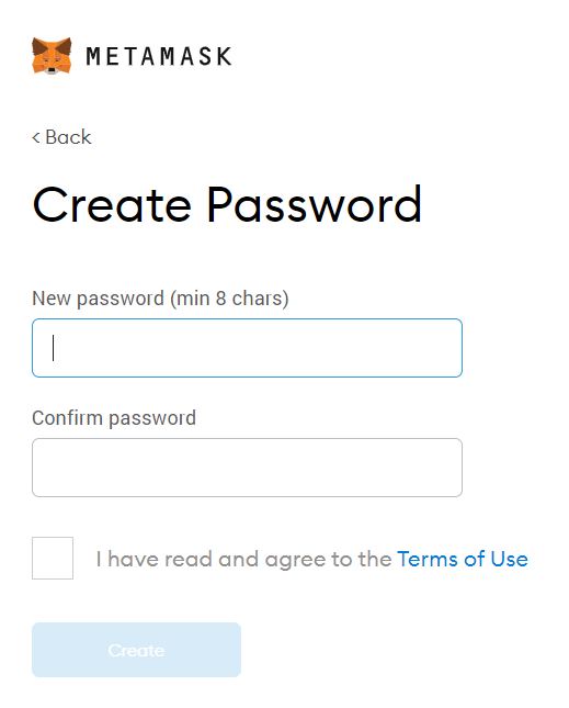 Create Password