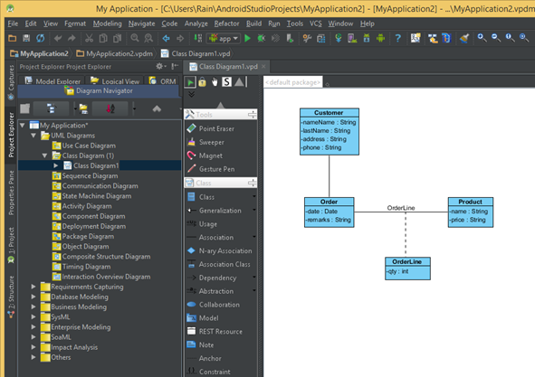 Как создать диаграмму классов visual studio