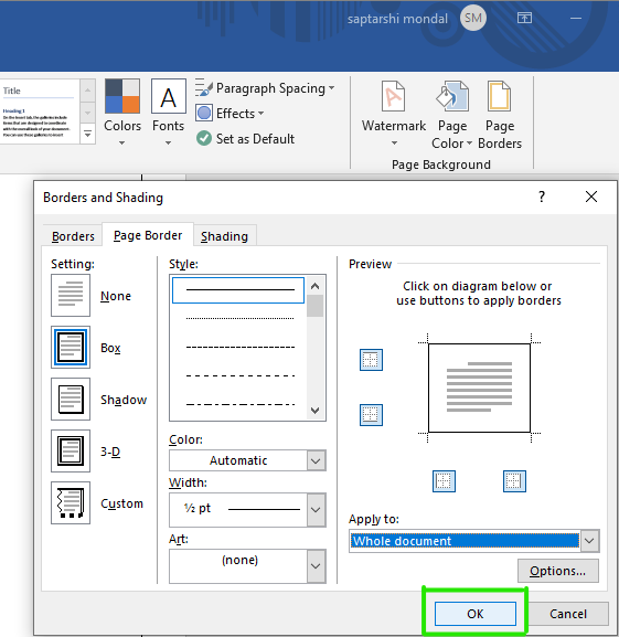 professional borders for microsoft word