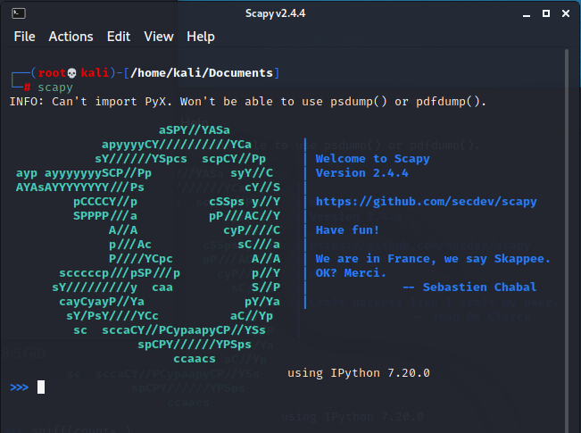 python3 scapy