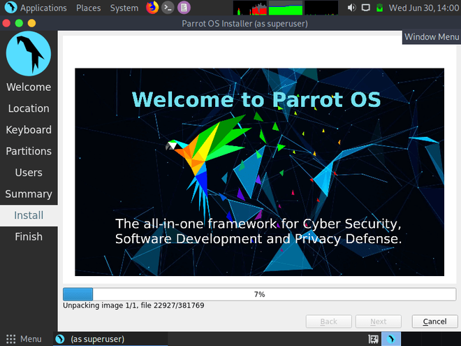 parrot os for virtualbox