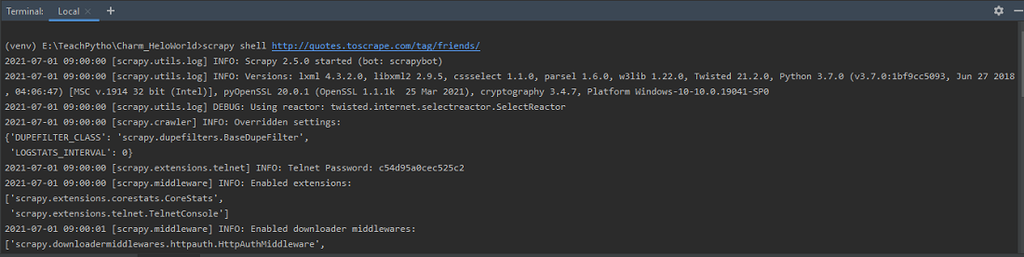Scrapy - Shell - GeeksforGeeks