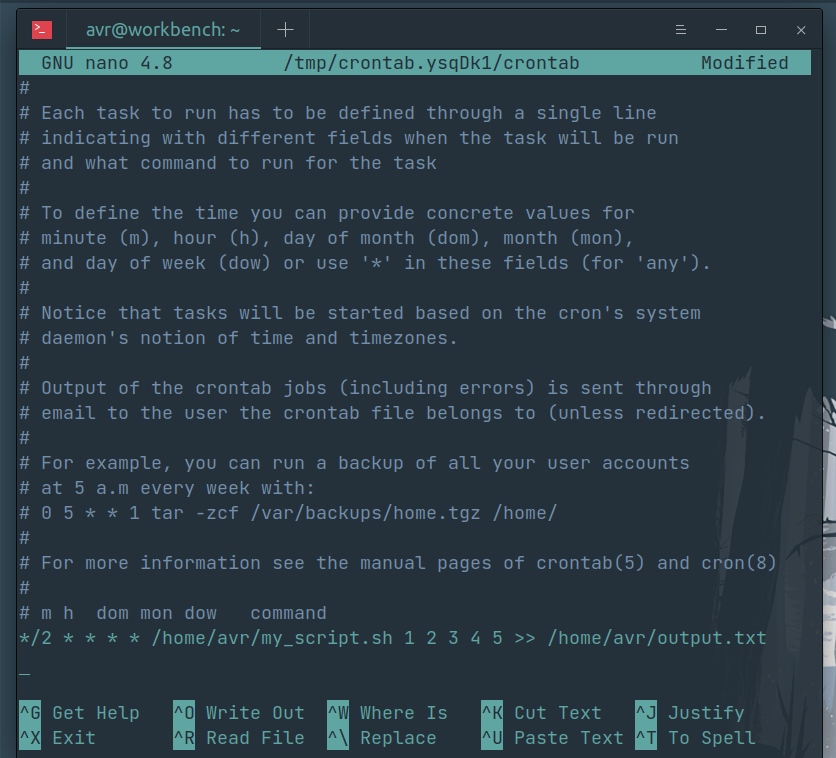 how-to-pass-arguments-to-shell-script-in-crontab-geeksforgeeks