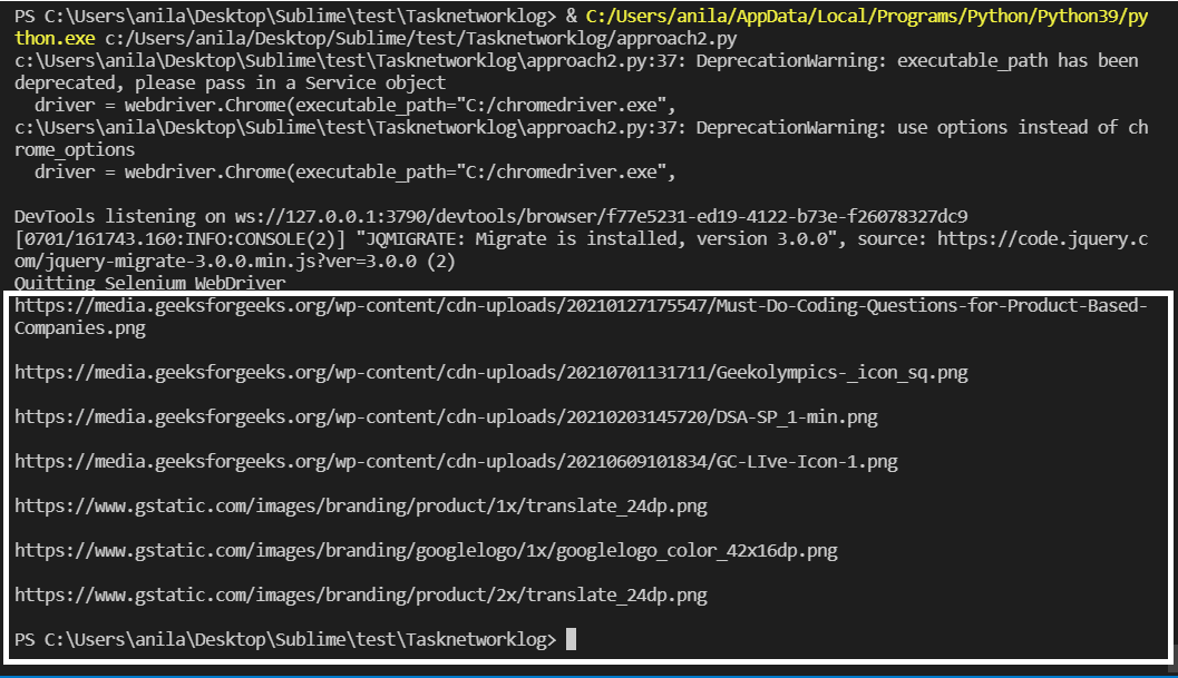 Scraping Data In Network Traffic Using Python - Geeksforgeeks