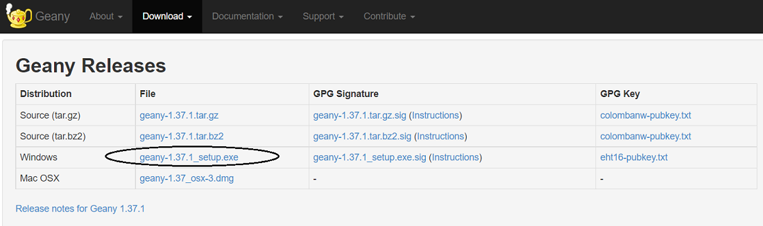 Geany Releases