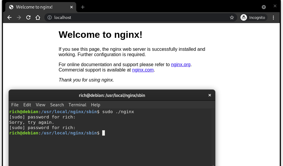 Как установить nginx на linux