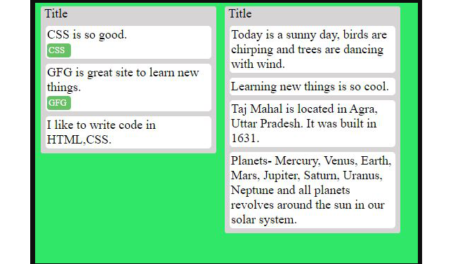 How to create a Trello Layout with CSS Grid and Flexbox