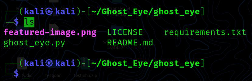 How to Install Ghost_Eye Tool in Kali Linux ? - GeeksforGeeks