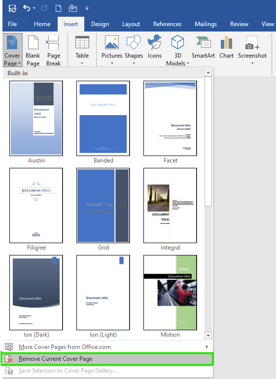 How To Add Cover Page In Word Mobile