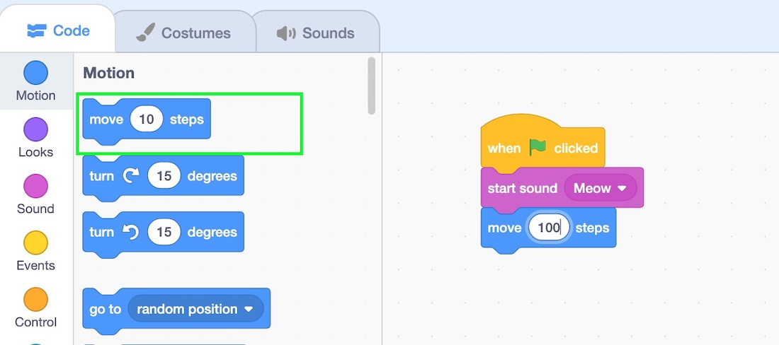 color outlined code for easier coding and finding of scripts - Discuss  Scratch