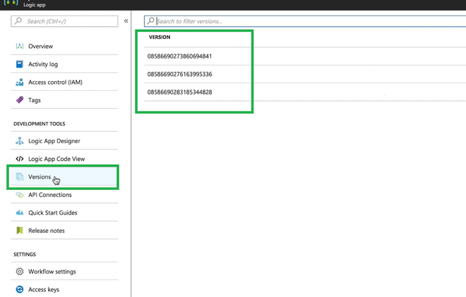 Microsoft Azure - Roll Back Versions of Azure Logic Apps - GeeksforGeeks