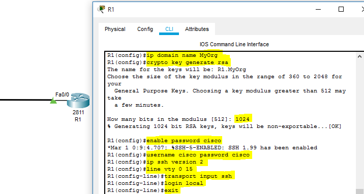 I Begyndelsen hykleri How to Configure SSH on Cisco Routers and Switches? - GeeksforGeeks