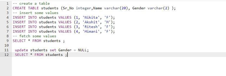 How To Set A Column Value To Null In SQL GeeksforGeeks