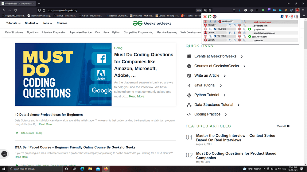 10 Best Mozilla Firefox Extensions That You Can Consider - GeeksforGeeks