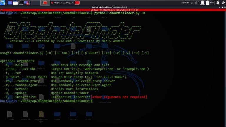 OKadminFinder - Linux tool to Find Admin Panel of site - GeeksforGeeks