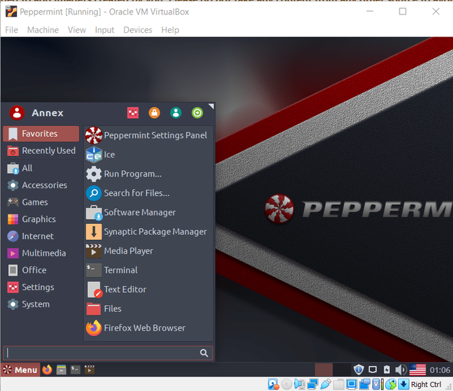 Peppermint OS is successfully installed