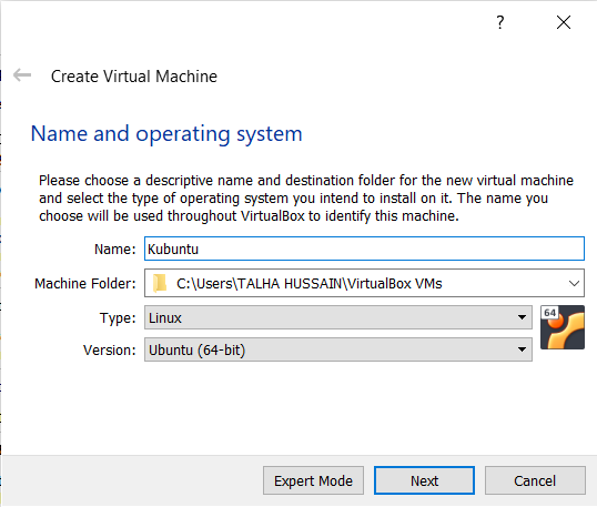 Giving New virtual machine Name & Version