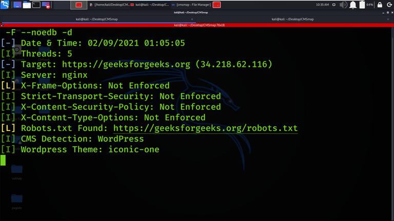 CMSmap - Open Source CMS Scanner - GeeksforGeeks