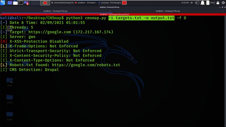 CMSmap - Open Source CMS Scanner - GeeksforGeeks