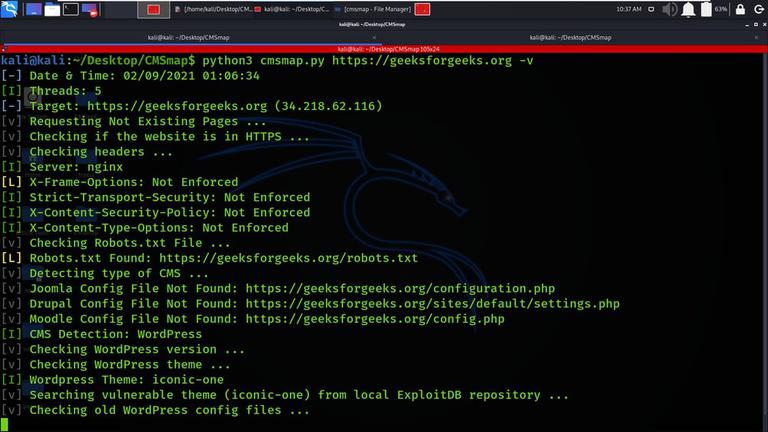 CMSmap - Open Source CMS Scanner - GeeksforGeeks