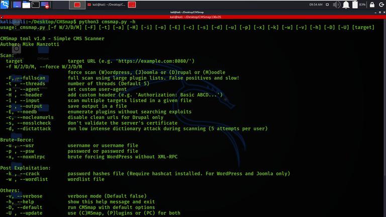 CMSmap - Open Source CMS Scanner - GeeksforGeeks