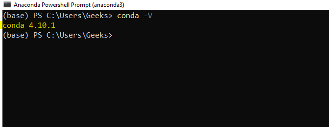 conda version