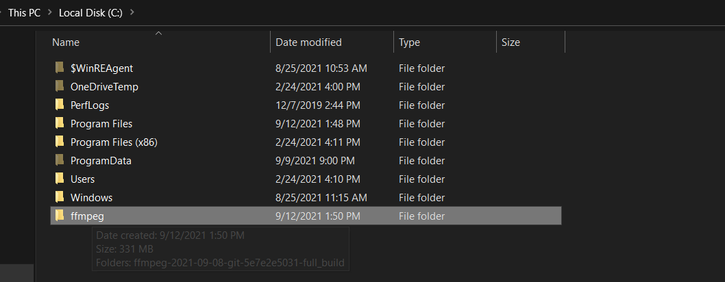 renaming the extracted file