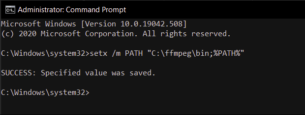 setting env variable path