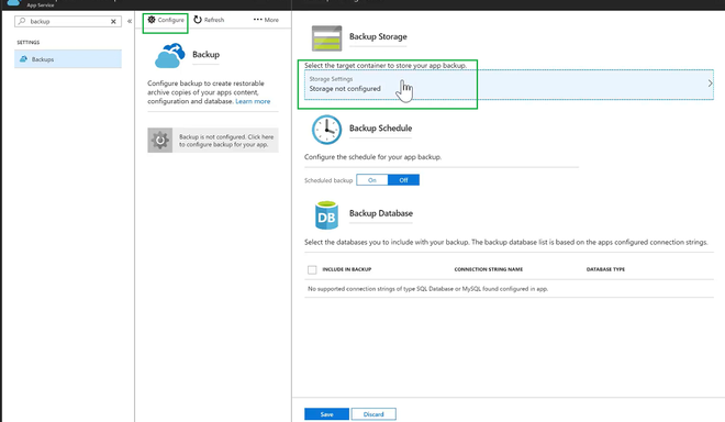 Microsoft Azure - Configuring Backup For Azure App Services - GeeksforGeeks