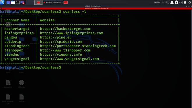 Scanless - Pentesting Tool to Perform Anonymous open Port Scan on ...