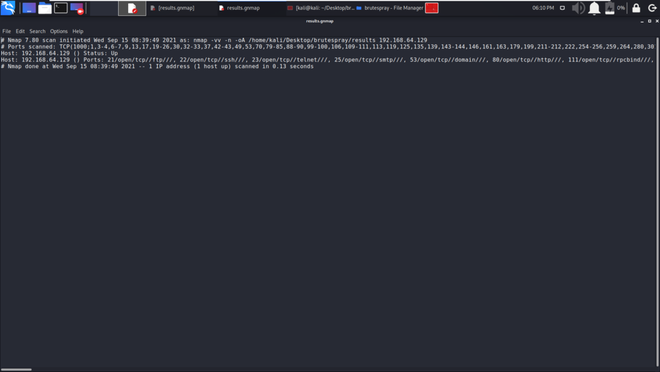 Brutespray - Port Scanning and Automated Brute Force Tool - GeeksforGeeks
