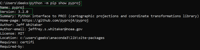 How to Install Pyproj on Windows? - GeeksforGeeks