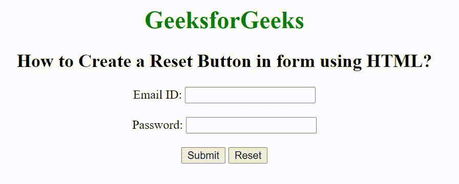 How to put a responsive clear button inside HTML input text field ? -  GeeksforGeeks